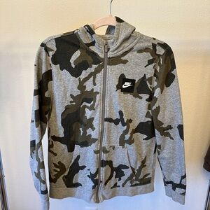 Nike Camo Zip Up Hoodie